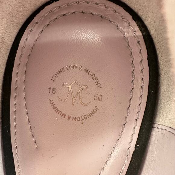 Johnston and Murphy Navy Blue Corduroy Platform Heels Pumps Womens 10M - Picture 7 of 11